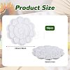 10Pcs Flower Plastic Artist Painting Palette AJEW-GL0003-39-2