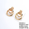 Fashionable Crossed Brass Stud Earrings Hip-hop Personality Trendy Ear Jewelry XX0906-2-1