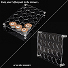 24-Hole Acrylic Coffee Pod Holder K Cup Storage Organizer Tray ODIS-WH0029-67-4