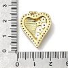 Brass Micro Pave Cubic Zirconia Pendants KK-C090-42G-08-3