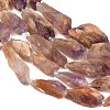Raw Rough Natural Purple Phantom Quartz Purple Lodolite Quartz Beads Strands G-A305-A02-01-4