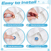 6Pcs Zinc Alloy Cufflinks BUTT-ME0001-50B-02-3
