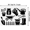 PET Hollow Out Drawing Painting Stencils DIY-WH0422-0002-2