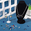 20Pcs AB Color Plated Transparent Glass Pendants PALLOY-TADJ00020-5