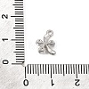 Brass Micro Pave Clear Cubic Zirconia Charms CU-CBA3D76-03P-02-3