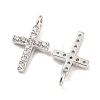 925 Sterling Silver Micro Pave Cubic Zirconia Charms STER-Q190-03P-2