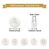 500Pcs 5 Style Plating Acrylic Beads PACR-BY0001-01-7
