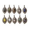 Natural Gemstone Pendants G-H065-3R-1