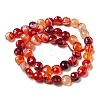 Natural Banded Agate Beads Strands G-K351-A07-02-3