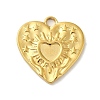 Ion Plating(IP) 304 Stainless Steel Pendants STAS-C104-10G-1
