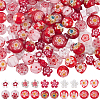 110Pcs 11 Styles Handmade Millefiori Lampwork Beads LAMP-PA0001-79-1