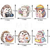 DIY Diamond Painting Hedgehog Pendant Decoration Kits PW-WGB7552-01-4