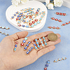  50Pcs 25 Styles Alloy Enamel Connector Charms FIND-TA0003-23-14