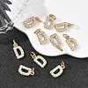 SHEGRACE Brass Micro Pave Clear Cubic Zirconia Pendants XGRQ29380-394G-D-4