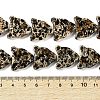 Spray Printed Synthetic Turquoise Beads Strands TURQ-P002-03A-01-6
