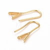 Rack Plating Eco-friendly Brass Earring Hooks KK-D075-14G-RS-2