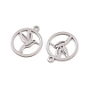 304 Stainless Steel Charms STAS-E521-07P-01-2
