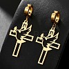 201 Stainless Steel Clip-on Earrings FS-WGD509B-12-1