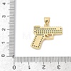 Brass Micro Pave Cubic Zirconia Pendants KK-U058-59A-G-3