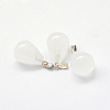 Teardrop Natural Quartz Crystal Pendants G-Q435-01-2