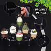 3-Tier Acrylic Semicircle Dessert Display Risers ODIS-WH0329-39-4