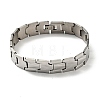 Non-Tarnish 201 Stainless Steel Rectangle Watch Band Bracelet BJEW-H550-01P-1