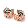 Alloy Rhinestone European Beads FIND-Q115-09RG-2