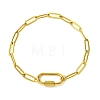 304 Stainless Steel Oval Link Bracelets BJEW-JB13935-3