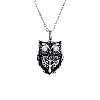 Non-Tarnish Owl Stainless Steel Urn Ashes Pendant Necklace PW-WG90000-01-5