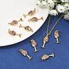 SHEGRACE Brass Micro Pave Cubic Zirconia Pendants XGRQ2C348-406G-5