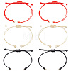 30Pcs 3 Colors Braided Waxed Polyester Cord AJEW-DR0001-32-1