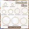 9Pcs 9 Styles Bamboo Embroidery Hoops DIY-GO0003-09-2