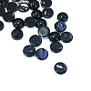 Natural Dyed & Heated Black Agate Cabochons G-BA8x4-3