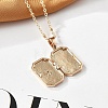 Clear Cubic Zirconia Locket Necklaces LS-NJEW-A036-01B-5