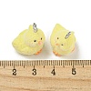 Flocky Acrylic Pendants FIND-A044-01B-3