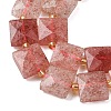 Natural Strawberry Quartz Beads Strands G-F839-A07-01-3