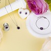 Cubic Zirconia Oval Pendant Necklace & Link Bracelet & Cuff Ring & Stud Earrings SJEW-SZC0001-01E-3
