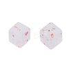 Marbled Stone Style Opaque Acrylic Beads OACR-G009-11-3