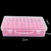 20 Slots Plastic Craft Organizer Case PW-WG35538-02-5