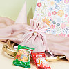 Velvet Jewelry Bags with Drawstring & Plastic Imitation Pearl TP-CJC0001-03C-7