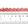 Cherry Quartz Glass Beads Strands G-K382-A05-03-5