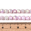 Anti-Tarnish Electroplate Glass Beads Strands EGLA-T021-6mm-15-06-4