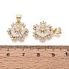 Brass Micro Pave Cubic Zirconia Pendants KK-N287-39G-3