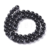 Natural Black Agate Beads Strands G-G582-6mm-60-2