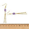 304 Stainless Steel Dangle Tassel Earring for Women EJEW-JE07184-6