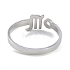 Non-Tarnish Constellations 304 Stainless Steel Open Cuff Ring for Women RJEW-L122-001P-04-3