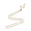 304 Stainless Steel Dapped Chains Necklace for Men Women NJEW-N050-A05-G20-3