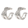 Brass Rhinestone Cuff Errings LS-RB-Z001-03P-2