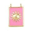 Brass Enamel Pendants KK-L251-01G-D02-1