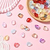 50Pcs Transparent Spray Paint Glass Beads GLAA-YW0004-50A-4